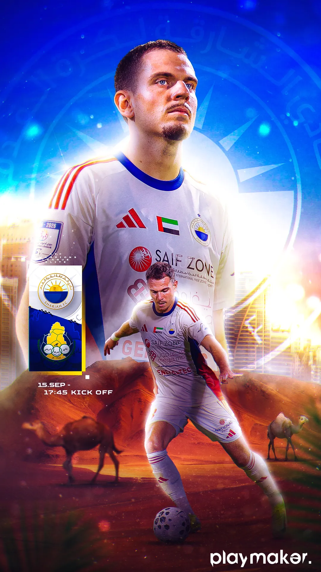 Championship victory celebration graphics with dramatic lighting and cinematic sports branding design